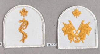 Canada Marine, Sammlung Ärmelabzeichen, auf Karton getackert