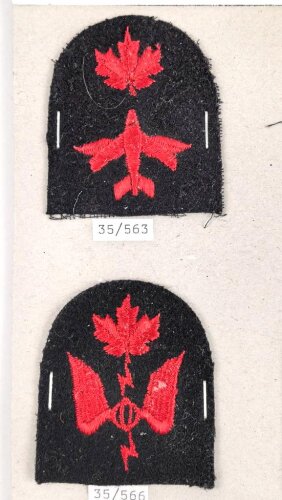 Canada Marine, Sammlung Kragenabzeichen für Petty...