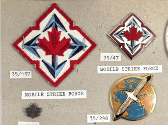 Canada, Sammlung Abzeichen/ Ärmelabzeichen, auf...