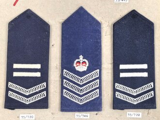 Canada Polizei, Sammlung Rangabzeichen, auf Karton getackert