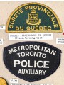 Canada Polizei, Sammlung Abzeichen/ Ärmelabzeichen, auf Karton getackert