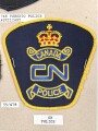 Canada Polizei, Sammlung Abzeichen/ Ärmelabzeichen, auf Karton getackert