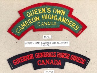 Canada Heer, Sammlung Abzeichen/ Ärmelabzeichen, auf...