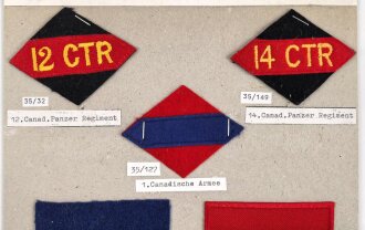 Canada Heer, Sammlung Abzeichen/ Ärmelabzeichen, auf...