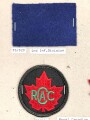 Canada Heer, Sammlung Abzeichen/ Ärmelabzeichen, auf Karton getackert