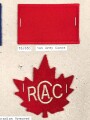 Canada Heer, Sammlung Abzeichen/ Ärmelabzeichen, auf Karton getackert