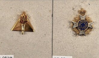 Canada Heer, Sammlung Abzeichen, auf Karton befestigt