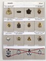 Canada Heer, Sammlung Abzeichen, auf Karton befestigt