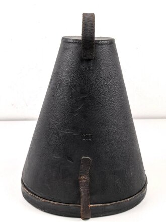Baden, Pickelhaube für einen Offizier. Im Koffer, mit feldgrauem Überzug und Schirmmütze