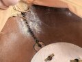 Baden, Pickelhaube für einen Offizier. Im Koffer, mit feldgrauem Überzug und Schirmmütze