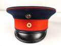 Baden, Pickelhaube für einen Offizier. Im Koffer, mit feldgrauem Überzug und Schirmmütze