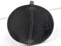 Baden, Pickelhaube für einen Offizier. Im Koffer, mit feldgrauem Überzug und Schirmmütze