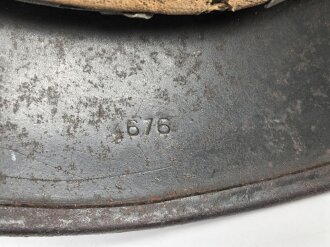 Heer, Stahlhelm Modell 1935 Rauhtarn, unberührtes Stück Q64