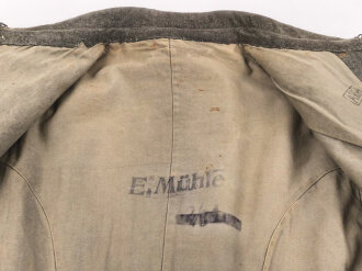 1. Weltkrieg, feldgraue Feldbluse für Mannschaften und Unteroffiziere der Sanitätstruppe. Kammerstück des Artillerie Regiment 54. getragenes Stück in gutem Gesamtzustand