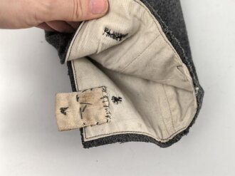 1. Weltkrieg , Reithose für Mannschaften der berittenen Truppen M 1908. Kammerstück von 1916 ohne Lederbesatz in gutem Zustand, die Strippe an den Beinenden abgeschnitten