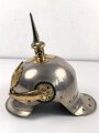 Preussen, Helm Modell 1867  für einen Reserveoffizier eines Linien Kürassier Regimentes. Getragenes Stück in gutem Gesamtzustand, sehr dekoratives Stück
