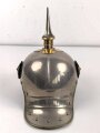 Preussen, Helm Modell 1867  für einen Reserveoffizier eines Linien Kürassier Regimentes. Getragenes Stück in gutem Gesamtzustand, sehr dekoratives Stück