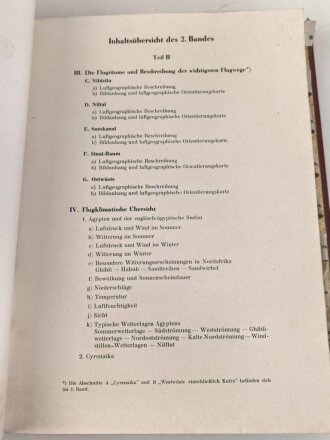 "Ägypten und Cyrenaika" Luftgeographisches Einzelheft 2.Teil, Herausgegeben vom Generalstab der Luftwaffe 1942. guter Zustand, etwas über DIN A4