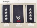 Norwegen, Sammlung Rangabzeichen der Luftwaffe, auf Karton getackert