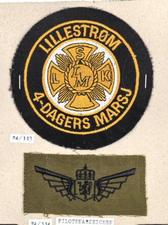 Norwegen, Sammlung Rangabzeichen der Luftwaffe, auf...