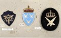 Norwegen, Sammlung Rangabzeichen der Luftwaffe, auf Karton getackert