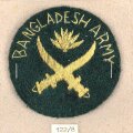 Bangladesch, Ärmelabzeichen auf Karton getackert