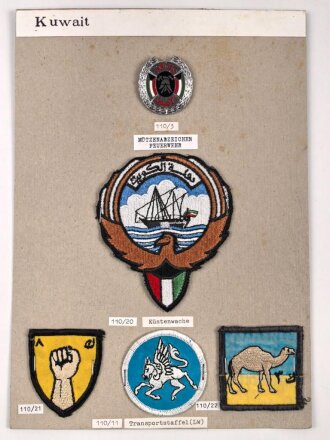 Kuwait, Sammlung Ärmelabzeichen und...