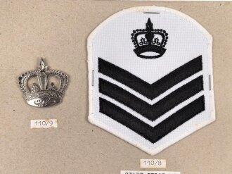 Kuwait, Sammlung Ärmelabzeichen, auf Karton getackert