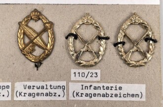 Kuwait, Sammlung Ärmelabzeichen des Militär, auf Karton getackert
