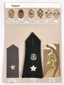 Kuwait, Sammlung Ärmelabzeichen des Militär, auf Karton getackert