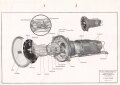 Luftwaffe Lehrmittelabteilung "Patin-Fernkompass Führertochterkompaß mit Relais zur Stützung des Fernkurskreisels Fl Üb 27-024/8" Stand vom 01.01.1941, DIN A4 gelocht