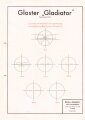 Luftwaffe Lehrmittelabteilung "Gloster Gladiator Ziel- und Schießlehre - Entfernungsschätzen mit Hilfe des Revi Fl Üb 2-093/5", DIN A4 gelocht