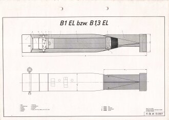 Luftwaffe Lehrmittelabteilung "B1 EL bzw. B 1,3 EL -...