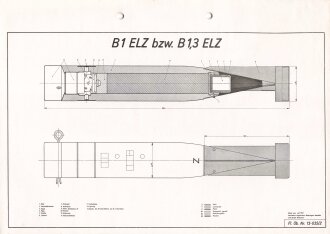 Luftwaffe Lehrmittelabteilung "B1 ELZ bzw. B 1,3 ELZ...