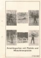 Luftwaffe Lehrmittelabteilung "Anschlagarten mit Pistole und Maschienpistole - Fl. Üb. 2-098/2", DIN A4 gelocht