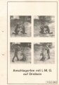 Luftwaffe Lehrmittelabteilung "Anschlagarten mit L.M.G. auf Dreibein - Fl. Üb. 2-098/4", DIN A4 gelocht