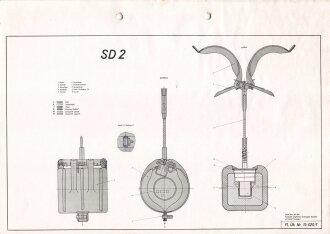 Luftwaffe Lehrmittelabteilung "SD 2 - Fl. Üb. Nr. 13-020/1", Stand vom Juli 1941, DIN A4 gelocht