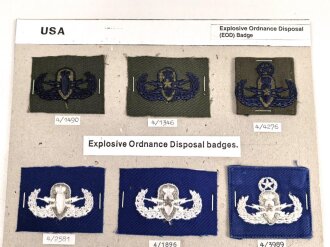 U.S.Army " Explosive Ordnance Disposal badges"...