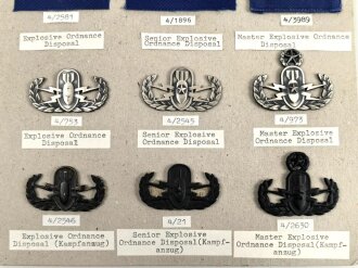 U.S.Army " Explosive Ordnance Disposal badges" collection