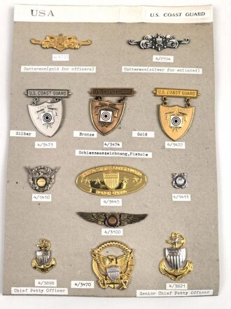 U.S.Coast Guard  ,metal insignia collection