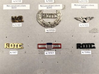 U.S. Reserve Officer Training Corps " ROTC , metal insignia collection