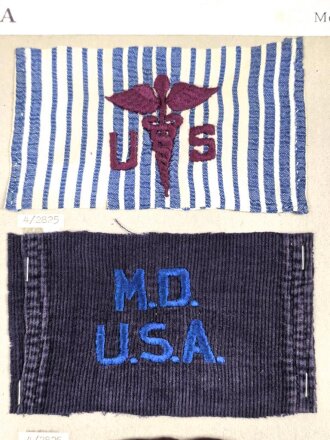 U.S. Medical Corps insignia collection