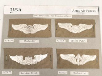 U.S. Air Force, Cloth wing collection