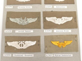 U.S. Air Force, Cloth wing collection