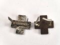 Deutsches Rotes Kreuz DRL , Zwei Auflagen für Kragenspiegel, Höhe und Breite 1 cm