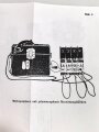 REPRODUKTION, H.Dv. 95/11 L.Dv. 419/4k Das Vermittlungskästchen, datiert 1938, DIN A5, 12 Seiten und Anhänge