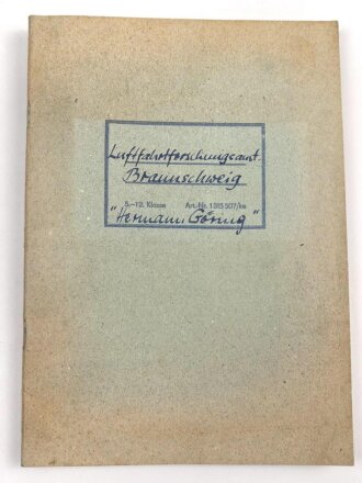 Luftfahrtforschungsanstalt Hermann Göring Braunschweig, 24 Fotos, davon etliche mehrfach, sowie Fotokopien von Papieren