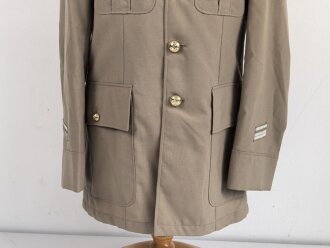 Belgien, Uniformjacke und Hose khaki, die Kragenspiegel original vernäht, Guter Zustand, die Jacke datiert 1977