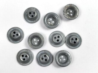 Knopf für die Zeltbahn 31 der Wehrmacht aus Eisen, sie erhalten zehn ( 10 ) Stück, magnetisch