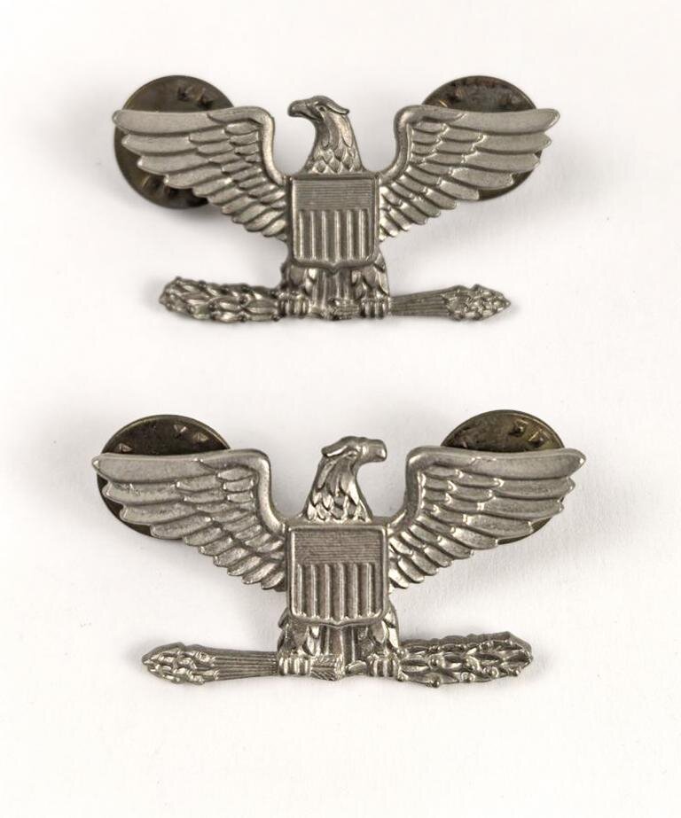 U.S.Army Rank Insignia, Colonel, Pair, 25,00